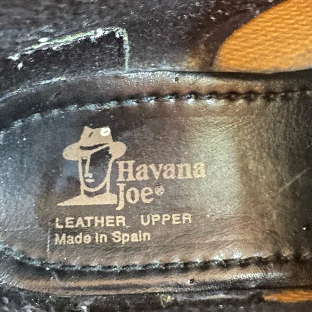 Havanah Joe Black Leather Men's Boots